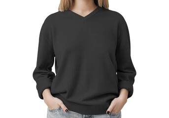 V Neck Sweaters for Women Fall Lightweight Knit Pullover Sweater