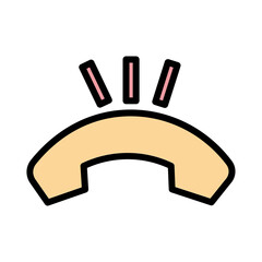 Business Call Phone Filled Outline Icon
