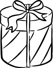Gift Box Icon Element