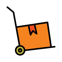 Comerce Delivery Shop Filled Outline Icon