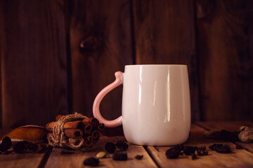 Warming drink with whipped cream.