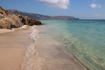 Acrylic prints Elafonissi Beach, Crete, Greece mediterranean sea at elafonissi beach in crete in greece 
