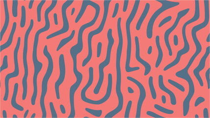 Color of the year. Colorful illustration. Line art. Colorful wavy background. Print for postcards, posters, banners, scrapbooking. Zebra. Seamless.