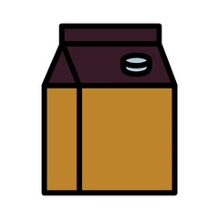 Dairy Food Milk Filled Outline Icon