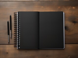 Stylish Spiral Notebook Mockup for Notes and Sketches - AI Generated