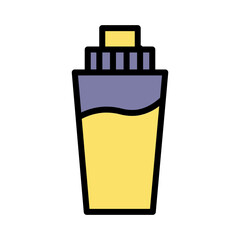 Base Rose Water Filled Outline Icon