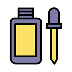 Hair Nail Serum Filled Outline Icon