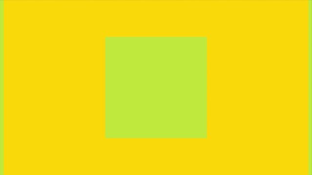 4K Loop motion graphics and animated background transition dial Transition Video Element interlacing Rectangle yellow and green