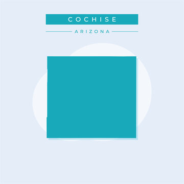 Vector illustration vector of Cochise map Arizona