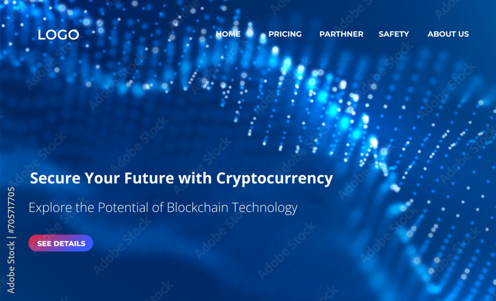 Wall mural blockchain technology background. abstract digital network concept. crypto data vector illustration.