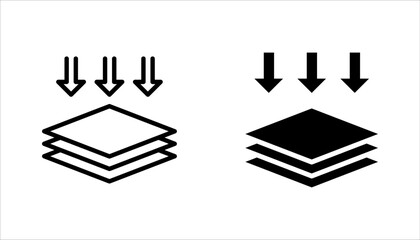 Resilience icon set. Elastic material sign. Quality design element. vector illustration on white background.