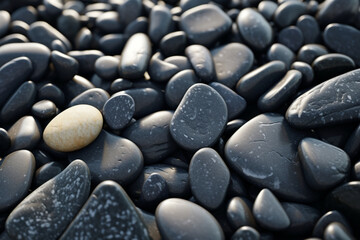 Sea Wet Stones Close-up Abstract