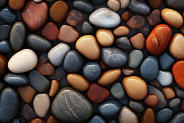 Sea Wet Stones Close-up Abstract