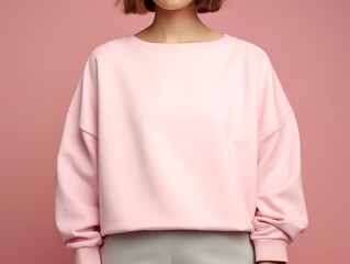 Cozy Sweatshirt Mockup for Casual and Sportswear - AI Generated