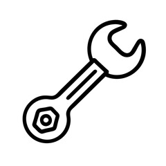 wrench isolated on white background