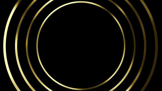 Gold Circle Frame