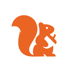 Squirrel logo vector design template.
