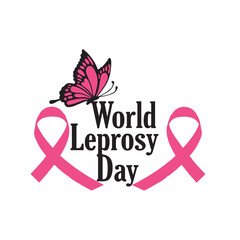 World leprosy day flyer design