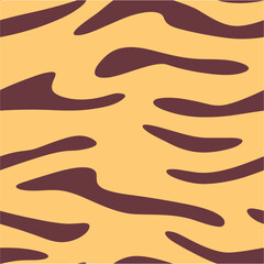 Tiger seamless pattern. African motifs pattern for clothes. Seamless pattern. Bright orange coloring camouflage, modern fabric print.