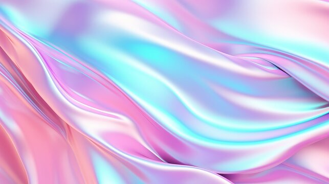 Abstract holographic backdrop: iridescent neon, trendy vaporwave gradient © Ashi