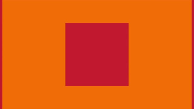 4K Loop motion graphics and animated background transition dial Transition Video Element interlacing Rectangle red and orange
