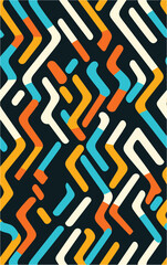 Vector illustration. Scribbles. A colorful background with a pattern of shapes and colors. Graphic pattern seamless. Seamless texture.