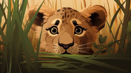 The Young Cheetah's Gaze