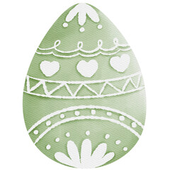 Watercolor eggs decorate for Easter day 