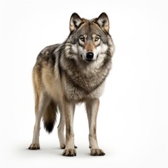 A wolf looking at the camera
