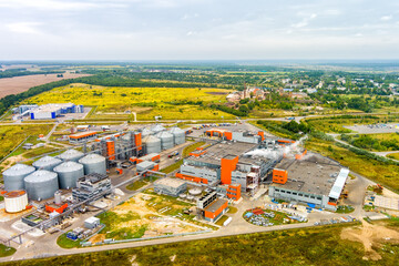 Kaluga, Russia. Special economic zone Kaluga. Factory. Aerial view