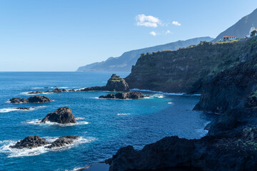 Fototapeta na wymiar Coastal landscape of Madeira Island