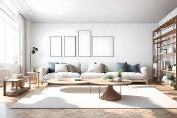 modern living room with sofa