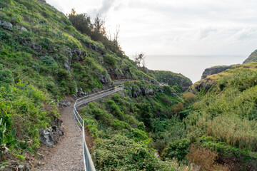 Calhau da Lapa valley hiking trail at Madeira