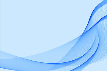 Abstract background with blue wavy