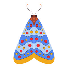 Colorful Butterfly logo isolated. Butterfly illustration. Beautiful insects isolated on white background. Spring summer seasons butterfly. design element. Vector illustration