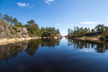 Fototapeta premium The coast of Lake Ladoga