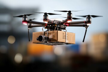 Drone technology Flying device in logistics, home delivery, transportation