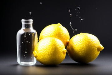 Citrus Zing Marvel: Unleashing Fresh Lemons. generative AI.