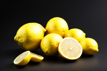 Lemon Bursting Moments Elegance. generative AI.