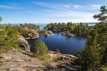 Fototapeta premium The coast of Lake Ladoga