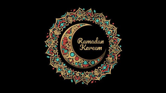Animation of Islamic ornaments for the month of Ramadan, suitable for activities in the month of Ramadan