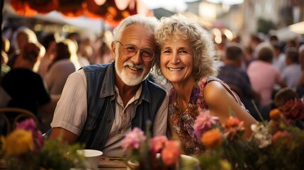 Obraz premium Candid Shot of Fiesta de San Isidro Festival, Spain, Festive Revelry, Cultural Celebrations, Traditional Spanish Fiesta, Spontaneous Moments