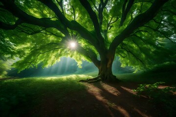 morning in the forest