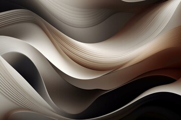 Abstract background with shades of grey, brown, and white for design purposes. Generative AI