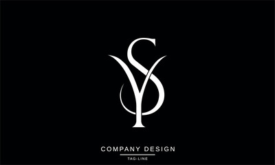 SY, YS, Abstract Letters Logo Monogram