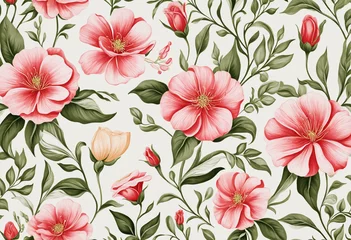 Gordijnen 3d wallpaper of beautiful flower background  © SR07XC3