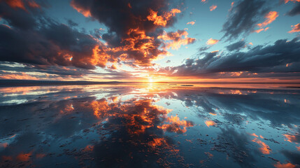 Fototapeta premium sunset in the mountains