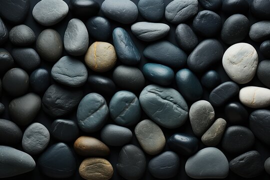  a close up of a bunch of rocks with different colors of rocks in the middle of the picture and the rocks in the middle of the picture are different sizes and shapes.