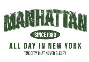 manhattan, the city that never sleepy usa america  - obrazy, fototapety, plakaty