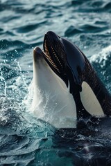 Killer Whale - Orcinus Orca - obrazy, fototapety, plakaty